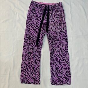 Victoria's Secret Purple Zebra Print Pajama Pants
